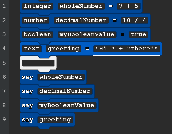 Learn Variables and Operators - Quorum Programming Language