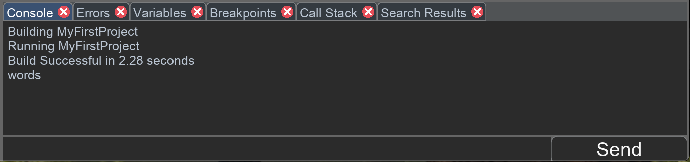 This image shows the console, errors, variables, breakpoints, call stack, and search results tabs.