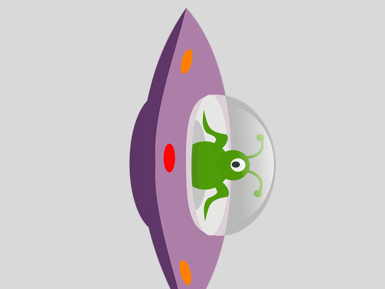 This is an image of the spaceship Rotate example