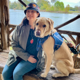 Photo of Leslie with her Dog