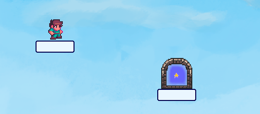 An image showing a platformer game called SkyHopper.