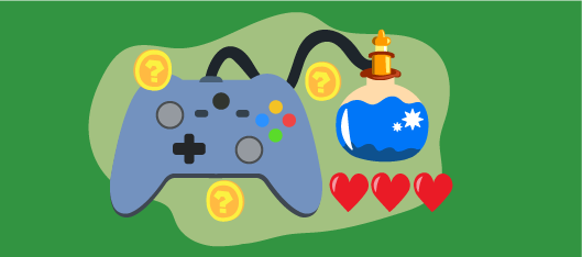 A Game controller and a potion. What could the potion do?